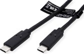 VALUE USB4 Gen3x2 Kabel, C-C, M/M, 40Gbit/s, 100W , zwart, 0,8 m
