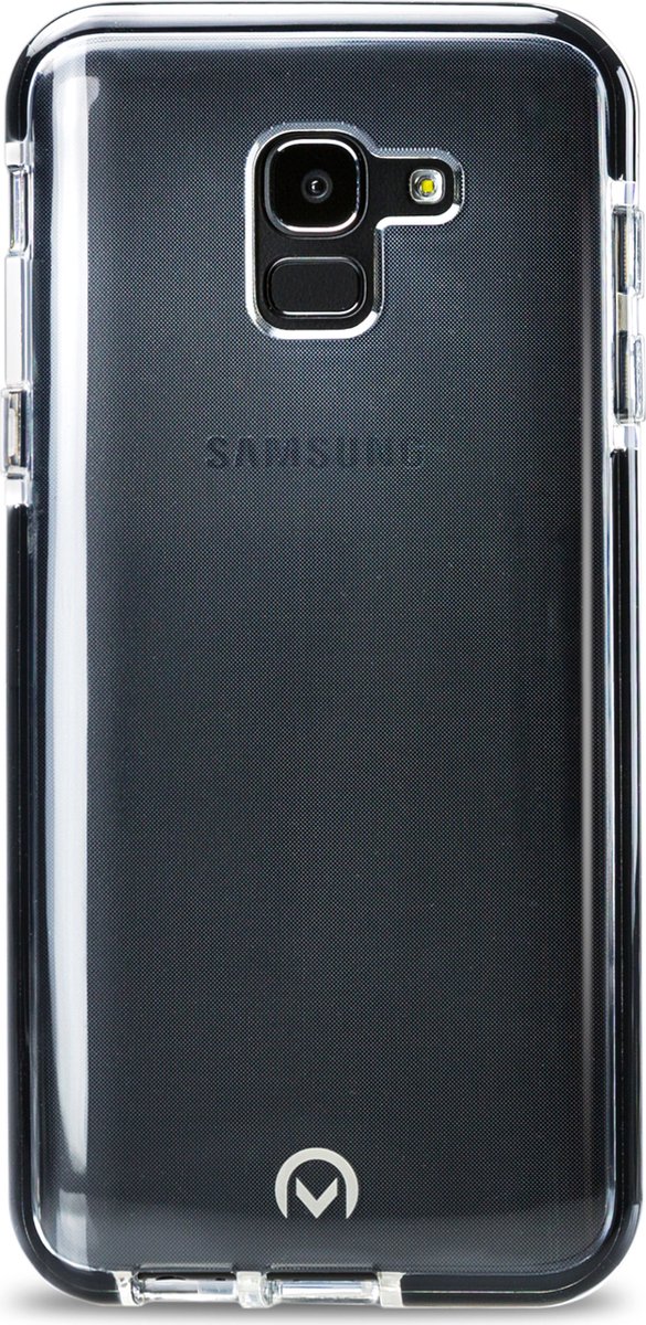 Mobilize Hoesje geschikt voor Samsung Galaxy J6 (2018) Telefoonhoesje Hardcase | Mobilize Shatterproof Backcover Shockproof | Schokbestendig Galaxy J6 (2018) Telefoonhoesje | Anti Shock Proof - Transparant / Zwart