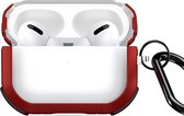 Mobigear Hoesje geschikt voor Apple AirPods Pro 1 Hardcase Hoesje | Mobigear Shockproof - Rood