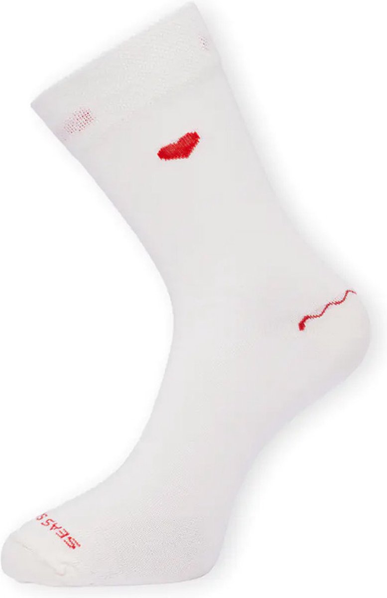 Seas Socks heren sokken lobefin wit