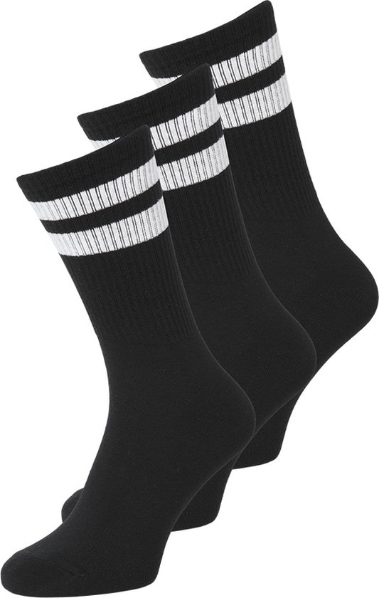 Jack & Jones 3P sokken travis tennis zwart - 40-46