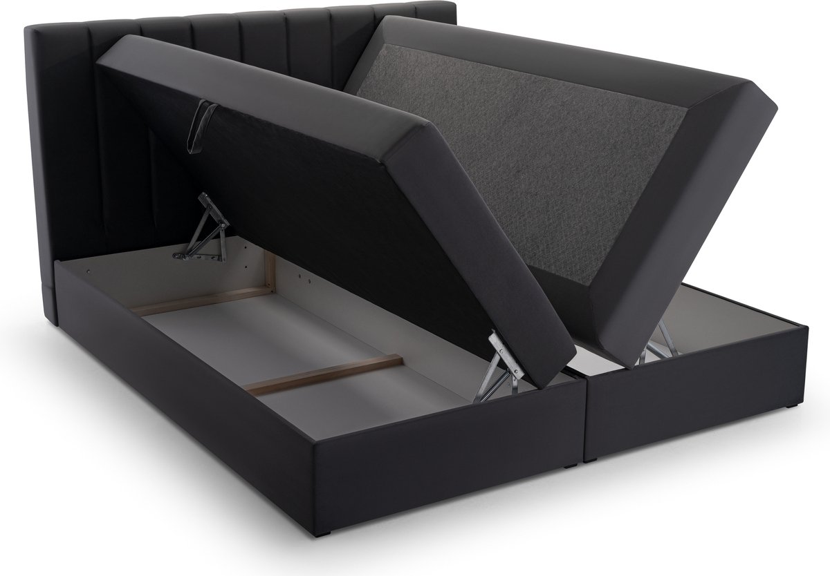 Gestoffeerd Continentaal Bed, Bonell-matras en Topper, TweepeInspireME Boxspring Bed 01 - 180x200 Trinity 16 thumbnail 2
