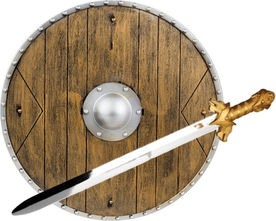 speelgoed de déguisement Armes de chevaliers/vikings - Bouclier/épée - plastique - adultes