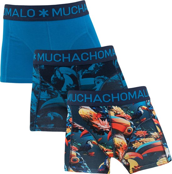 Muchachomalo jongens 3P boxers toucan multi - 158/164