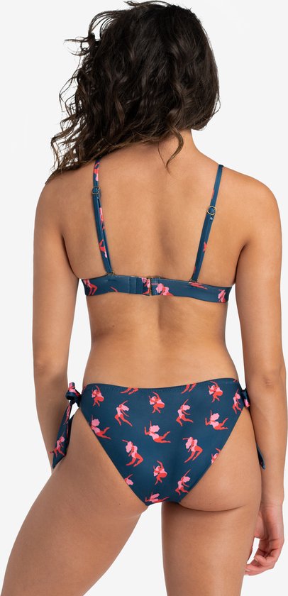A-dam Flora - Bikini broek - Zwemkleding - Gemaakt van Gerecyclede Flessen - Vegan - Dames - Vrouwen - Donkerblauw - XS