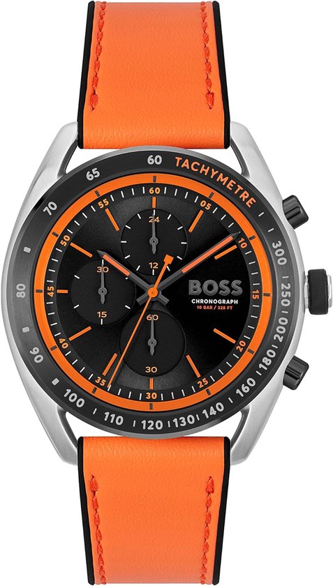 Hugo Boss Centre Court 1514025 Horloge - Siliconen - Oranje - Ø 41 mm