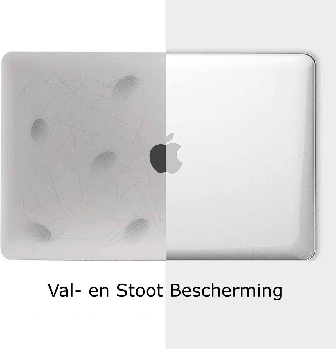 MacBook Air 13,6 inch hoes transparant hardcase 360° bescherming voor M2 A2681 M3 A3113 M4 A3240 M5 A3449 - Afbeelding 5