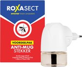 Roxasect Muggenstekker - Anti-Muggen Stekker - 1 stekker met 2 navullingen - Voordeelverpakking