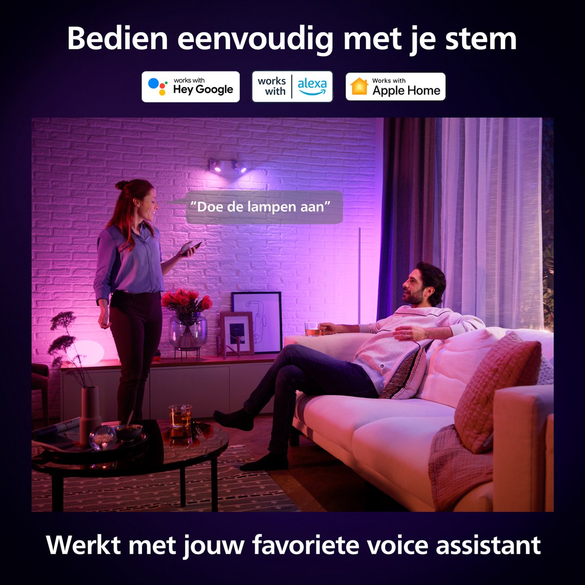 Philips Hue Lightguide edisonlamp ST72 - wit en gekleurd licht - E27 — afbeelding 7