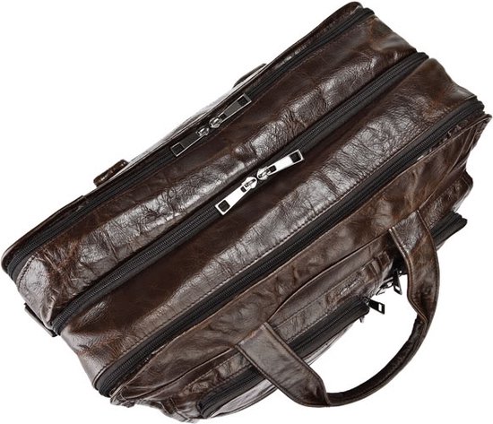 Sac en cuir cognac Topline