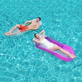 Luchtmatras zwemmatras waterhangmat opblaasbaar 160 x 84 cm voor strand zwembad met hoge kwaliteit