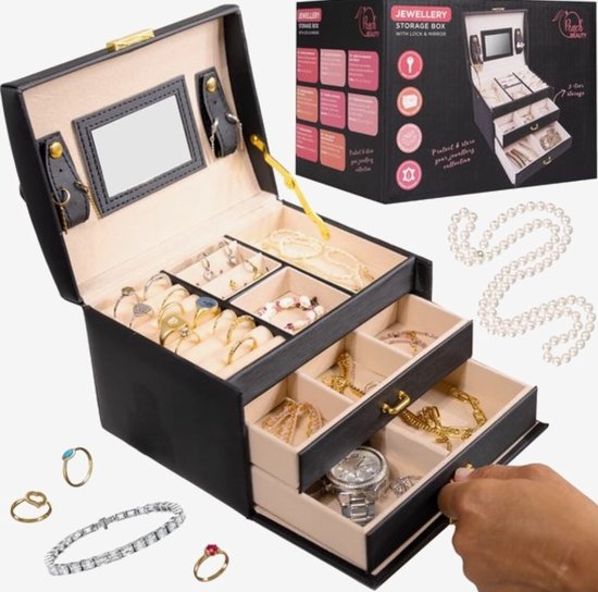 Sieradendoos voor Volwassenen Roze - Juwelendoos Meisjes - Sieradenbox Luxe - Kunstleer