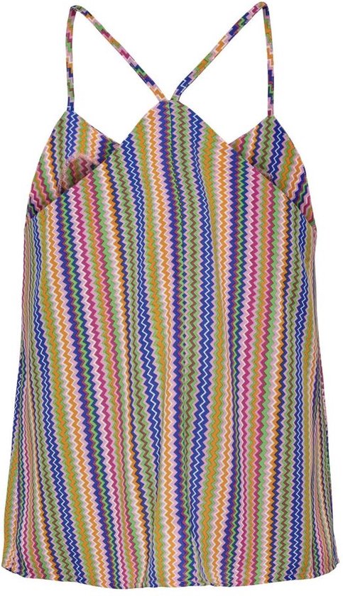 Only Onlalma Life Poly Cyris Singlet Begonia Pink Zigzag MULTICOLOR M