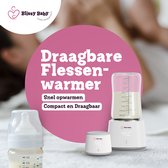 Blissy Baby™ Pro flessenwarmer - Draagbare flessenwarmers voor Onderweg - Wit flessenwarmer - DR Brown's - (Brede Hals) - Suavinex & J Bimbi