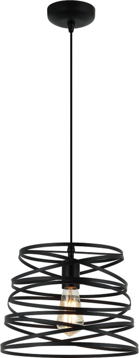 Chericoni Asti Hanglamp - 1-lichts - Ø35 cm - Zwart Metaal - E27