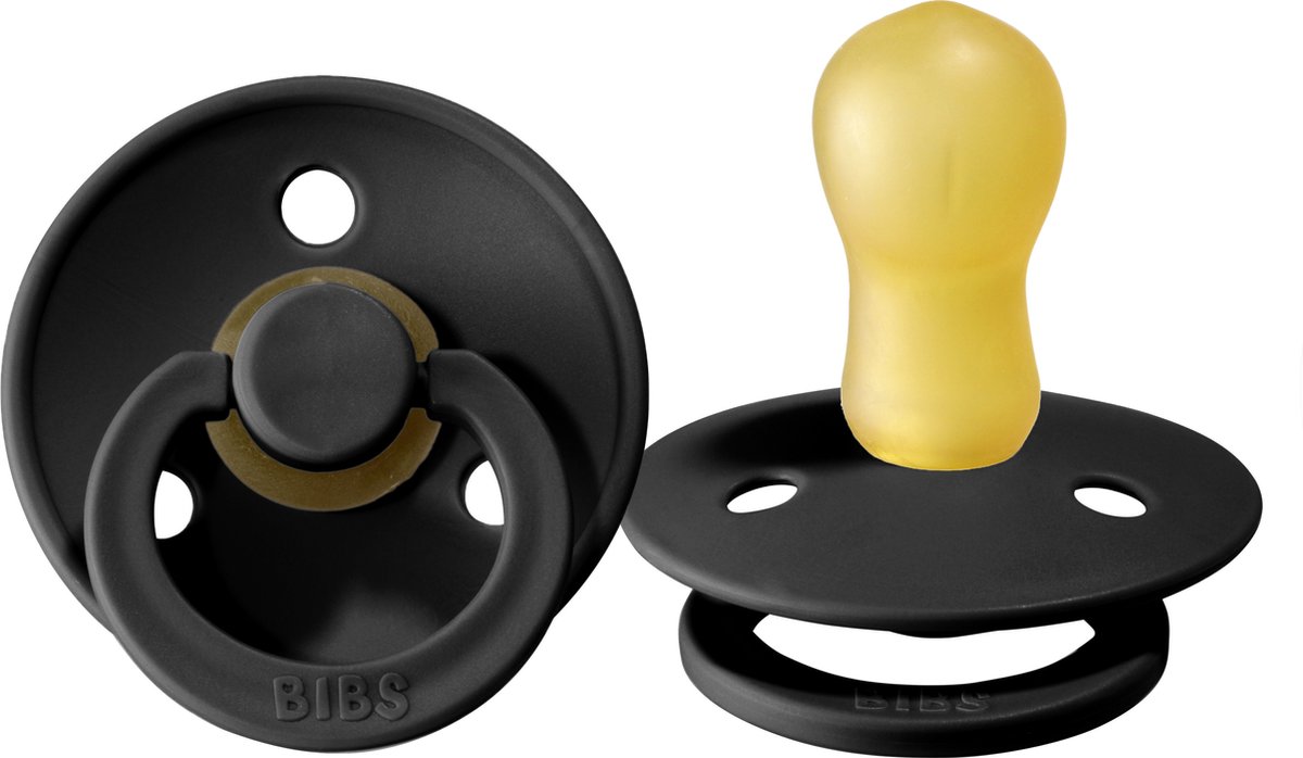 BiBs Fopspeen - Rond - 18+ Mnd - Black