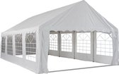 Tente de fête avec parois latérales 5x8m PVC semi-professionnel 400 gr/ m2 - blanc