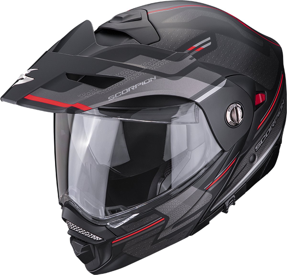 Scorpion Adx-2 Carrera Matt Black-Red XS - Maat XS - Helm