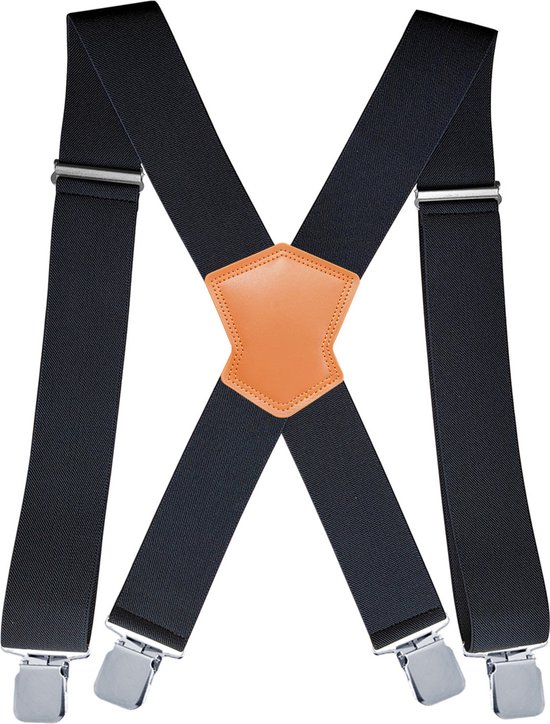 5 CM elastische brede bretels - heren werkbretels - verstelbaar