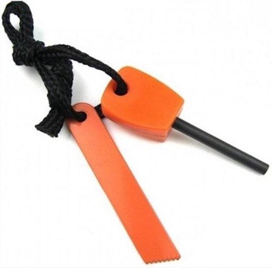 *** Vuurstarter - Vonken Maker - Magnesium Stick - Survival - Vuur Maken - Scouting - Oranje - de ultieme vonkenmaker en magnesium stick voor survival en vuur maken - van Heble® ***