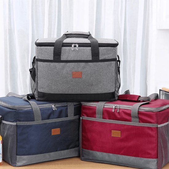 Livano Koelbox - Koeltas - Frigobox - Autokoelbox - Lichtgewicht - Coolbox - Wielen - Draagbaar - Rood 25 Liter van Livano — afbeelding 3