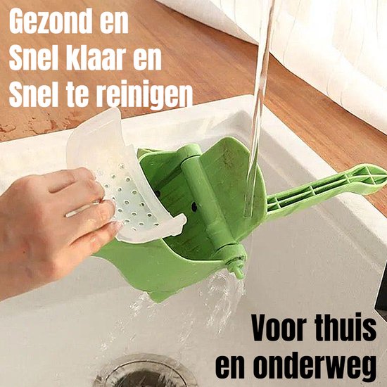 Allernieuwste.nl® Handmatige Fruitpers Citruspers Sapcentrifuge Handpers Juicer - Eenvoudig Handmatig Handontwerp - Multifunctioneel Stevig Kunststof - Groen van Merkloos — afbeelding 3