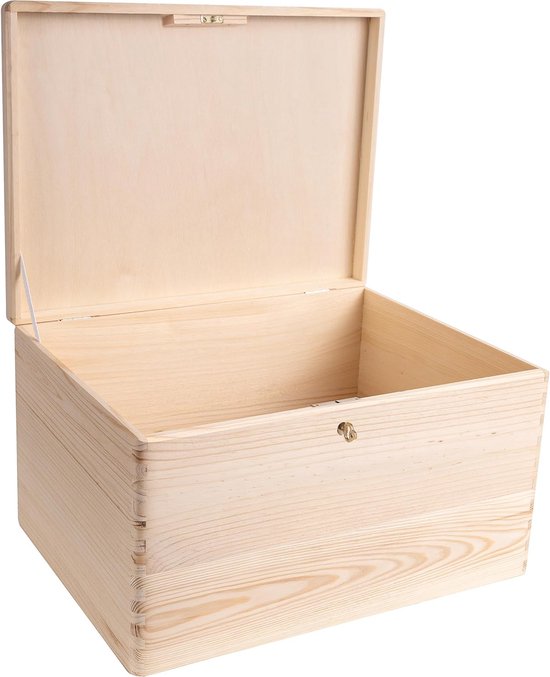 Caja De Recuerdos De Madera Para Luto - Estrella, Medidas 40x30x24 Cm, Personalizable, Hecha En La UE