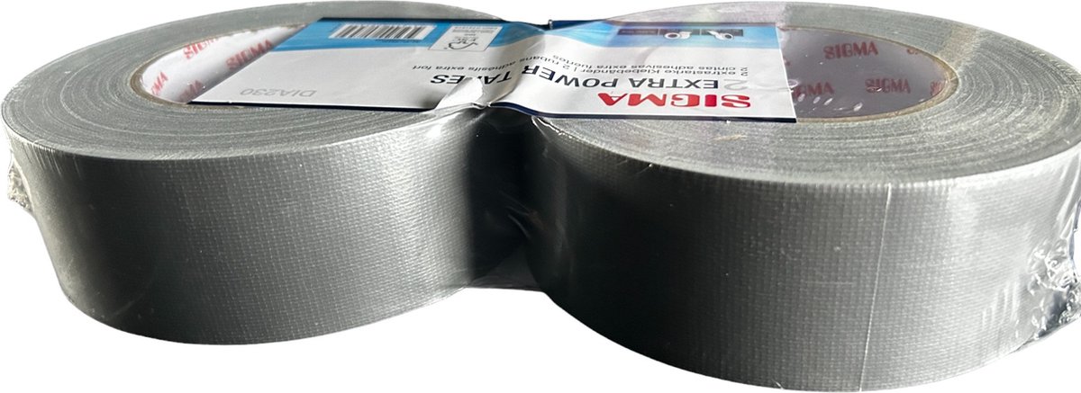 SIGMA duct tape - 2 x 50meter - grijs