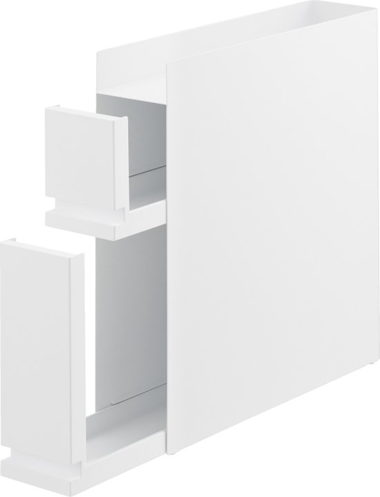 Yamazaki Opbergrek Tower - Dekselhouder - Panhouder - Wit - 45x20x17