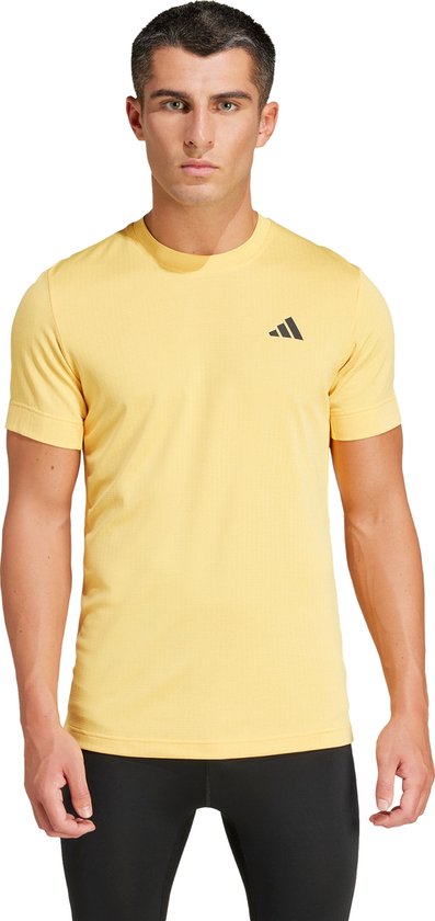 adidas Performance Tennis FreeLift T-shirt - Heren - Geel- S