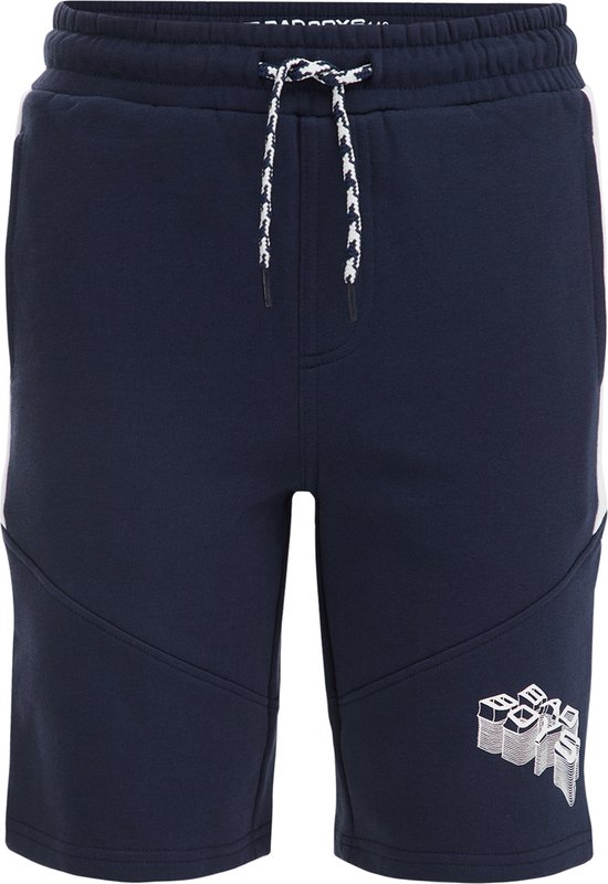 WE Fashion Jongens sweatshort met tapedetail