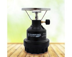 Camping - kookpit/kookstel - met gasbrander - zwart - 670 gram