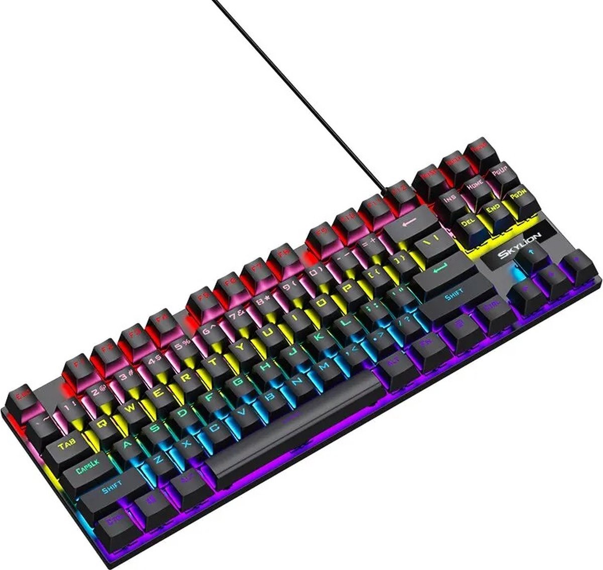 Femell - Gaming pc toetsenbord - 20 soorten kleuren verlichting - Voor Microsoft Windows En Apple IOS-Systeem