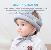Babyhelm hoofdbescherming verstelbare veiligheidshelm voor het hoofd kinderhelm katoen voor 6 tot 15 maanden baby leren lopen en zitten