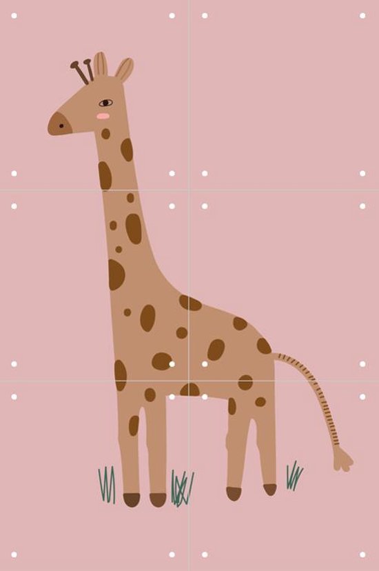 IXXI Giraffe - Wanddecoratie - Kinderen - 40 x 60 cm