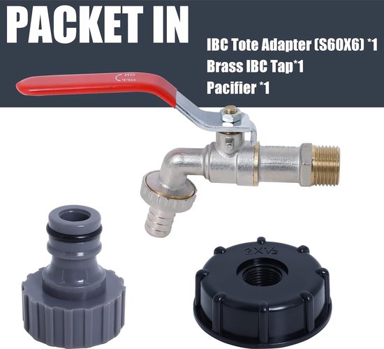 Ibc Adapter S60x6 Zwanenhals Met 3/4 Interne Draad Tap Container Regenwater Tank Grove Draad Voor Aansluiten De Tuinslang 15 Ibc Adapter S60x6 Zwanenhals Met 3/4 Interne Draad Tap Container Regenwater Tank Grove Draad Voor Aansluiten De Tuinslang 15