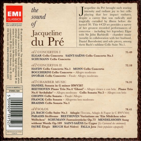 The Sound Of Jacqueline Du PrÉ