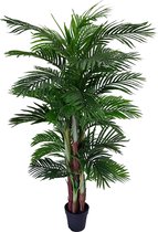 Art Areca Palm Panama Groot | 170cm - Faux palmier areca panama - Plantes artificielles pour l'intérieur - Plante artificielle palmier areca panama