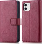 Étui iMoshion adapté à l'étui iPhone 11 avec porte-cartes - Bookcase iMoshion Luxe - rouge foncé