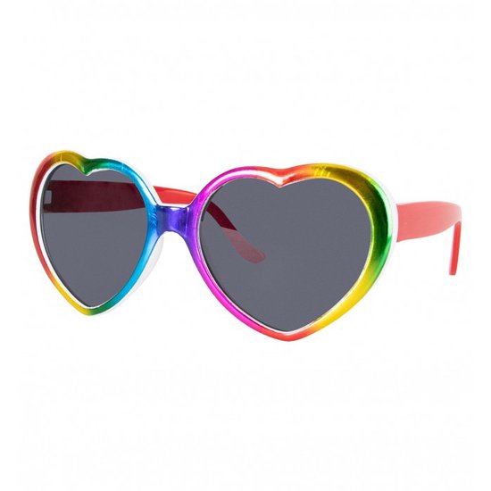 Hartjes zonnebril - Festival bril - Rave bril - Glasses - Pride - Regenboog van Hart — afbeelding 2
