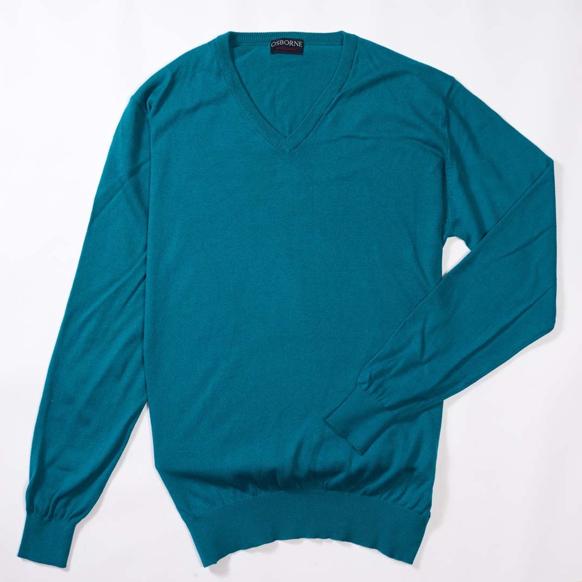 Osborne Knitwear Trui met V hals - Katoen - Harvard - L