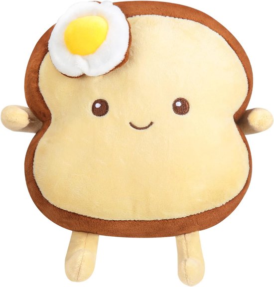 Oreiller en peluche de tranche de pain grillé, oreiller en peluche mignon et drôle en forme de pain grillé (S, pain doré Oreiller en peluche de tranche de pain grillé, oreiller en peluche mignon et drôle en forme de pain grillé (S, pain doré