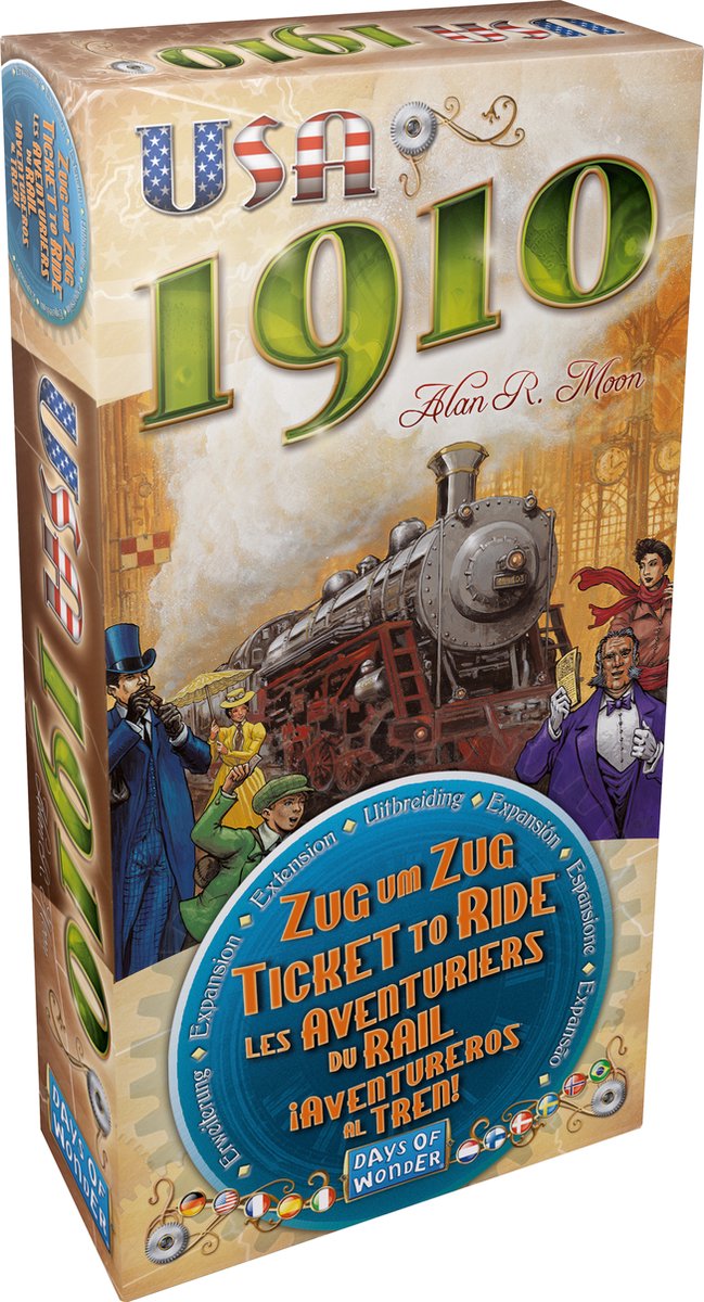 Ticket to Ride USA 1910 - Uitbreiding - Bordspel