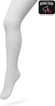 Bonnie Doon Bio Kabel Maillot Meisjes Off White maat 164/182 L - Ingebreid Kabel patroon - Biologisch Katoen - Uitstekend draagcomfort - Cable Tights - OEKO-TEX - Gladde Naden - Klassiek - Gebroken Wit - BP213902.110