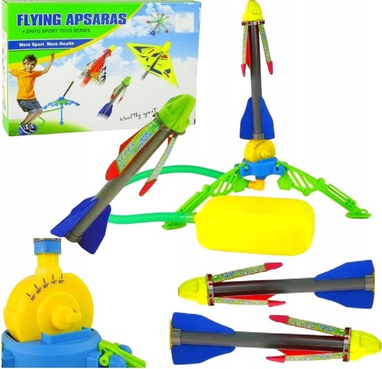 National Geographic Power Rocket – Elektrische Raket Tot 60 M Hoogte, Oplaadbaar, 3 Standen, Veilige Landing, Ideaal Buitenspeelgoed