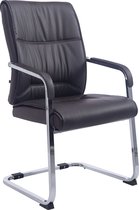 CLP XXL Anubis Bezoekersstoel - Met armleuning - Eetkamerstoel - Kunstleer - bruin