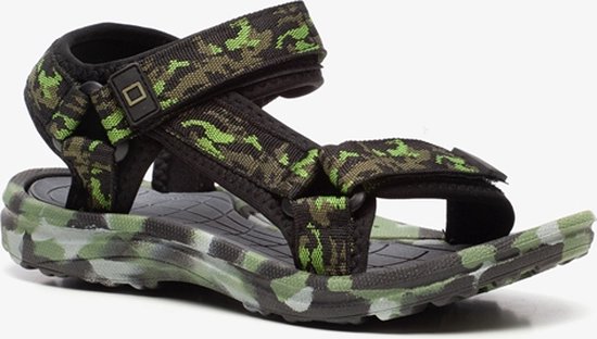Blue Box jongens sandalen met camouflageprint - Groen - Maat 38