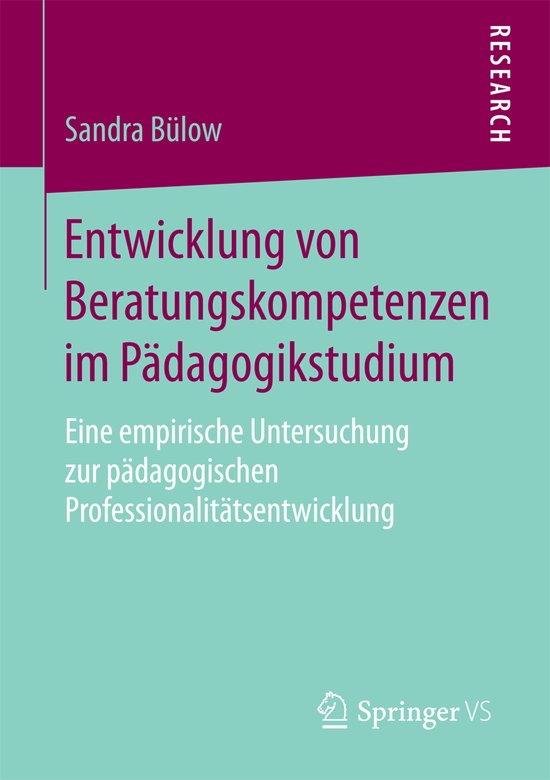 Entwicklung von Beratungskompetenzen im Paedagogikstudium - cover