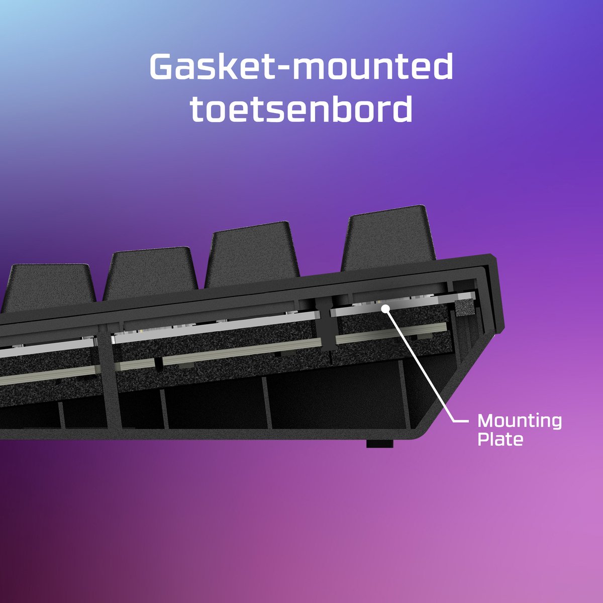 HyperX Alloy Rise 75 - Compact Mechanisch Toetsenbord met Hot-Swap thumbnail 2