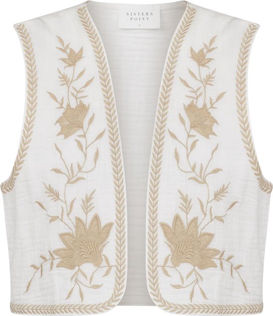 SisterS point Vest Urona Ve 17435 White/sand Dames